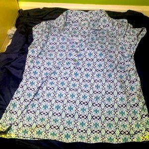 New Croft and Barrow collar top new without tags. Size large, never worn